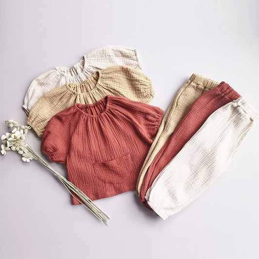 Conjunto em Linho - 8 meses a 5 anos