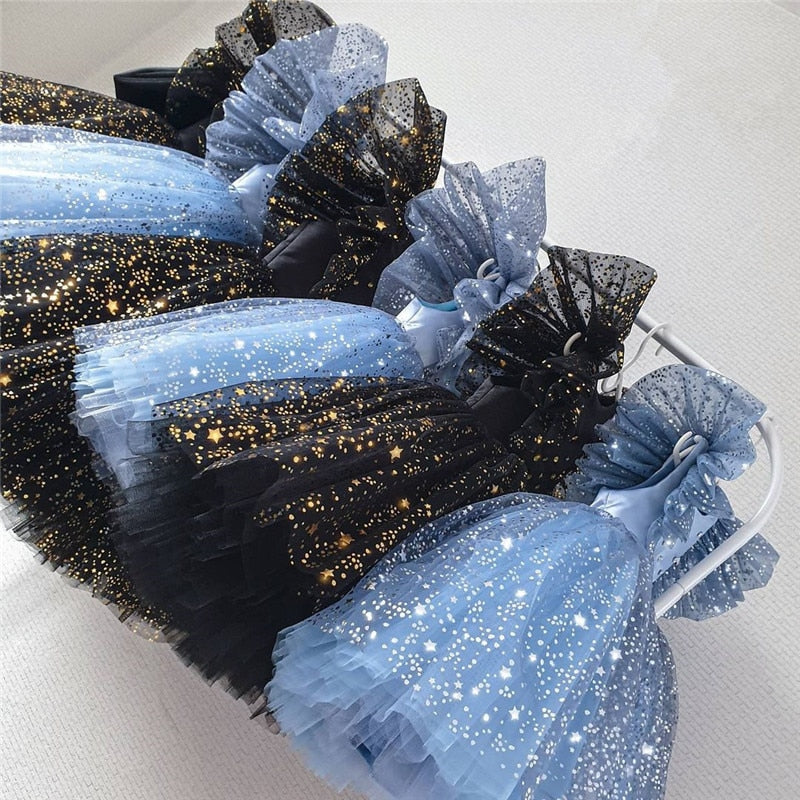 Vestido de Princesa Azul - 9 meses a 5 anos