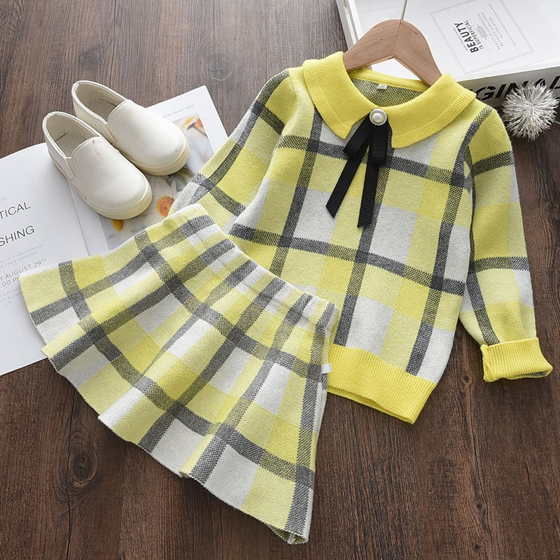 Conjunto outono/inverno para meninas - 2 a 6 anos