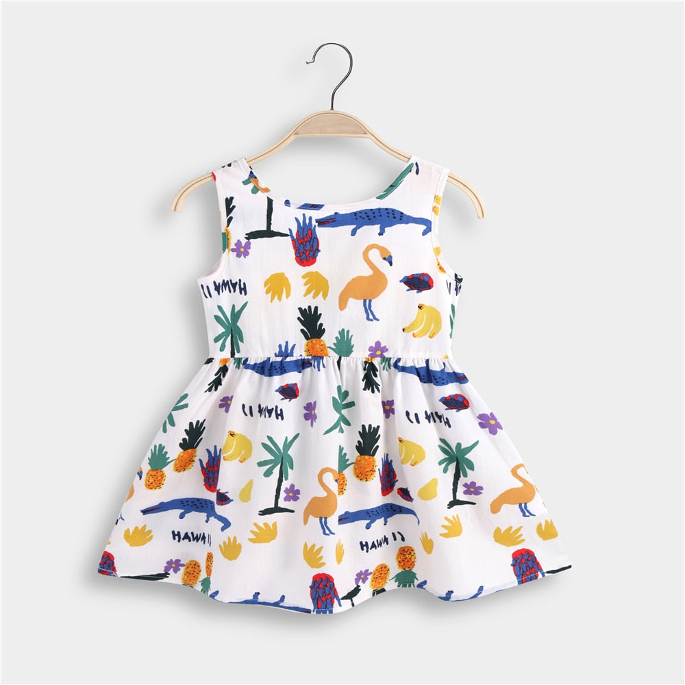 Vestido de verão para meninas - 9 meses a 6 anos
