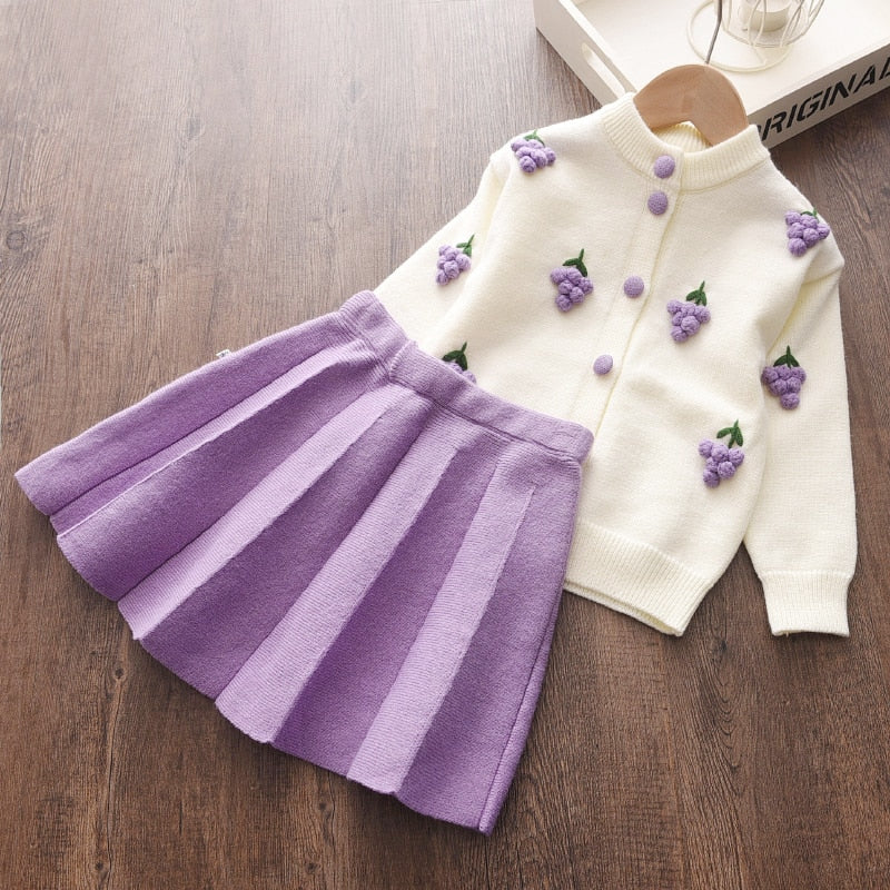 Conjunto Blusa e Saia  - 2 a 7 anos