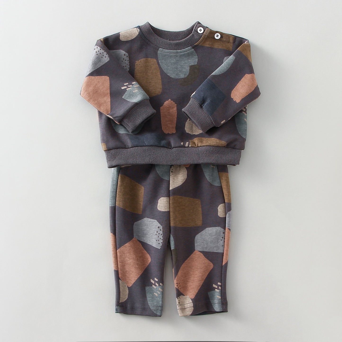 Conjunto Estampado Manga Longa - 3 a 18 Meses