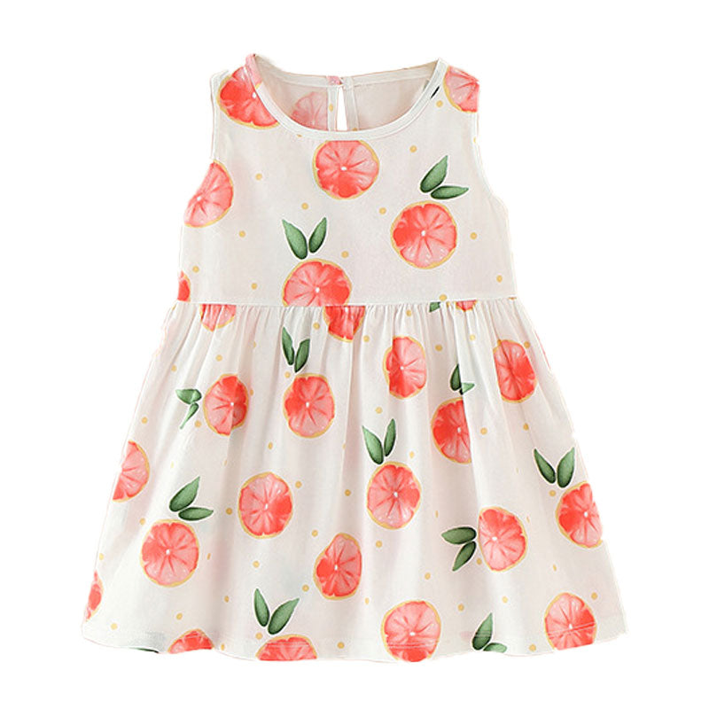 Vestido Infantil de Verão para Princesas - 12 meses a 5 anos