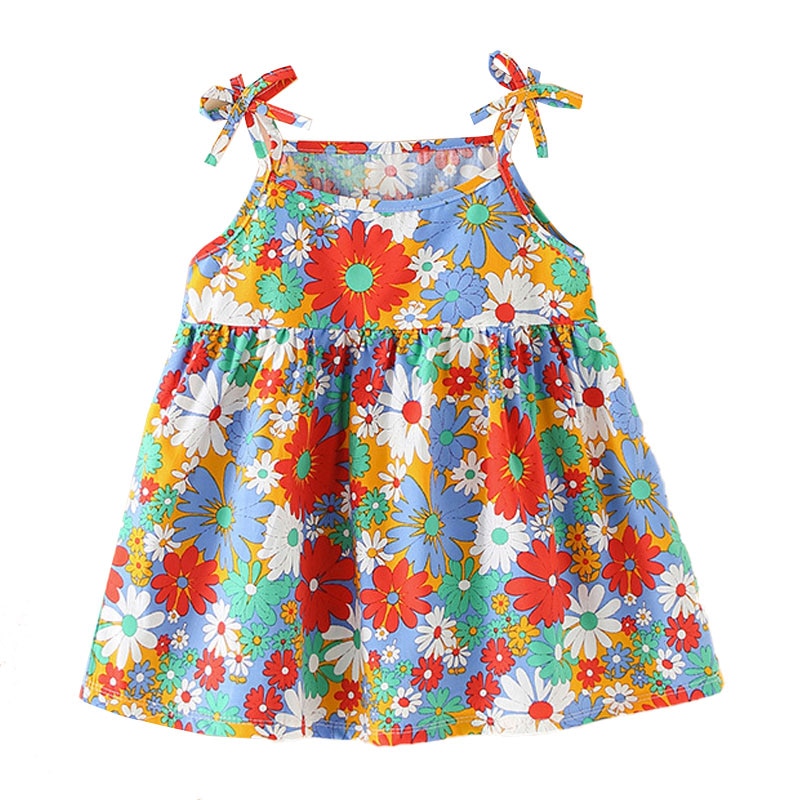 Vestido Infantil de Verão para Princesas - 12 meses a 5 anos