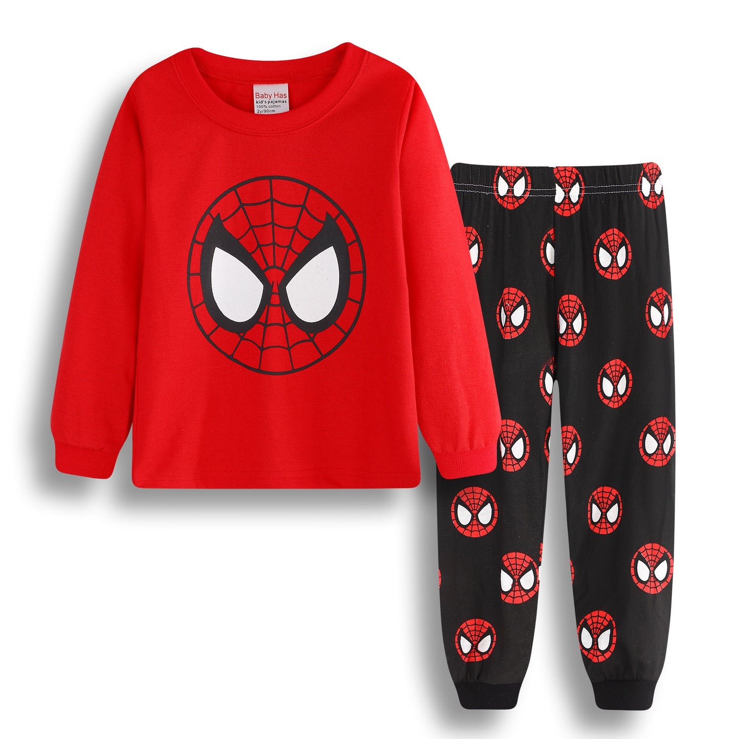 Pijama infantil de algodão (Batman, Homem-Aranha e Superman)