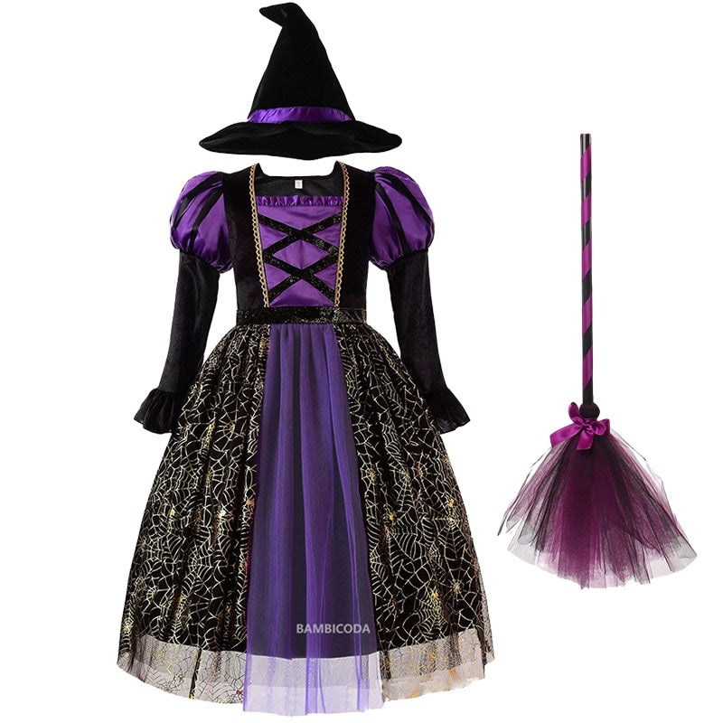 Vestido Bruxinha 3 a 10 Anos