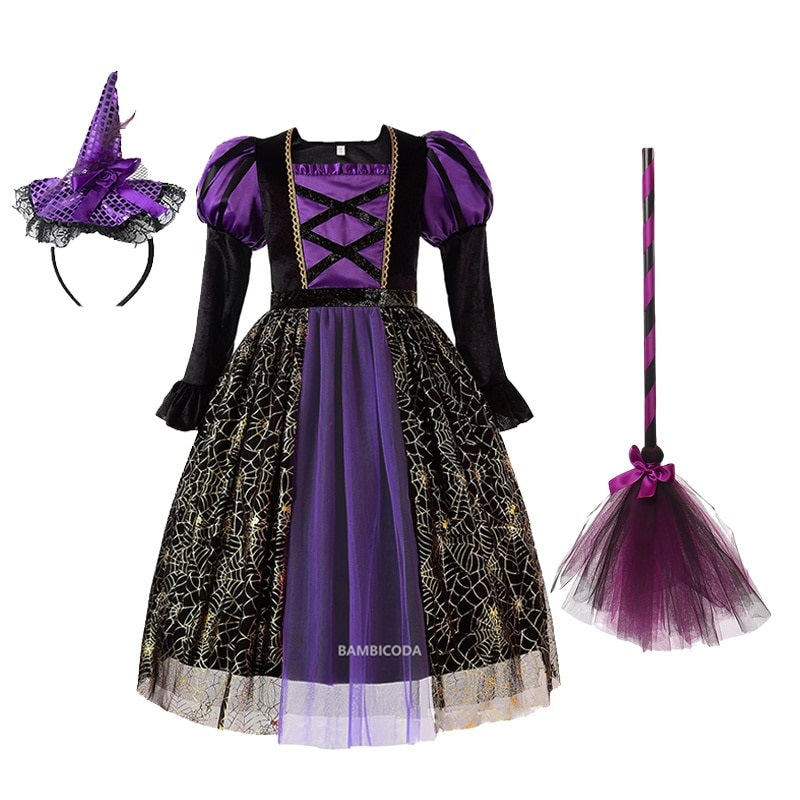 Vestido Bruxinha 3 a 10 Anos