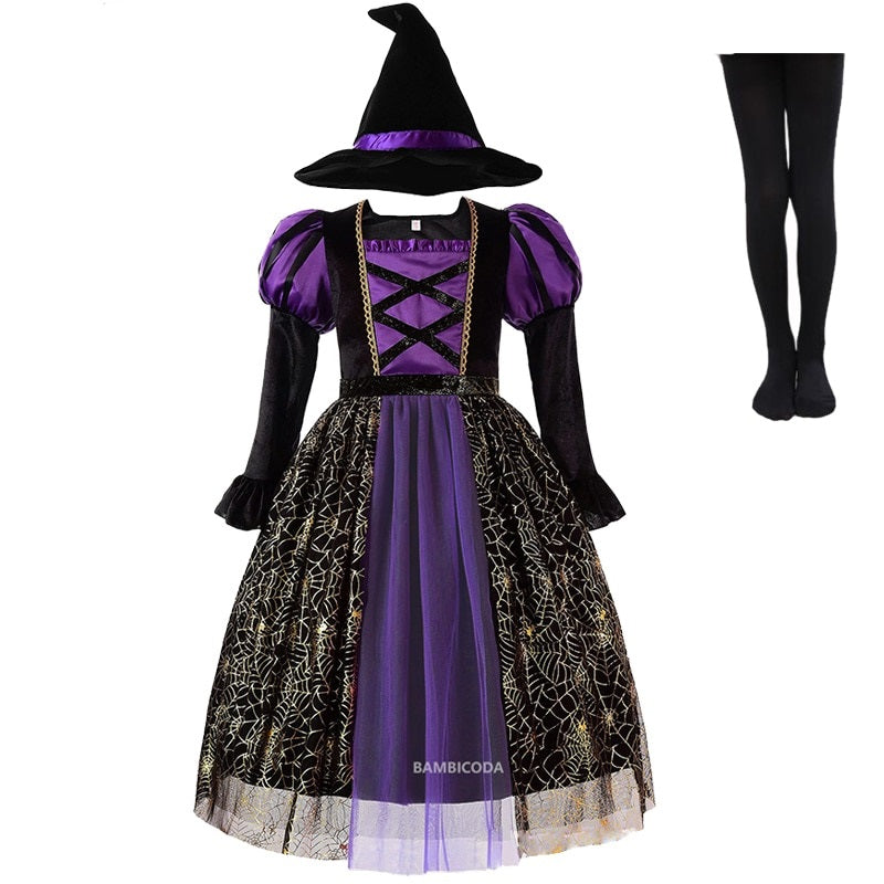 Vestido Bruxinha 3 a 10 Anos