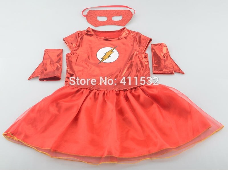 Fantasia do Flash para Meninas - 3 a 14 anos