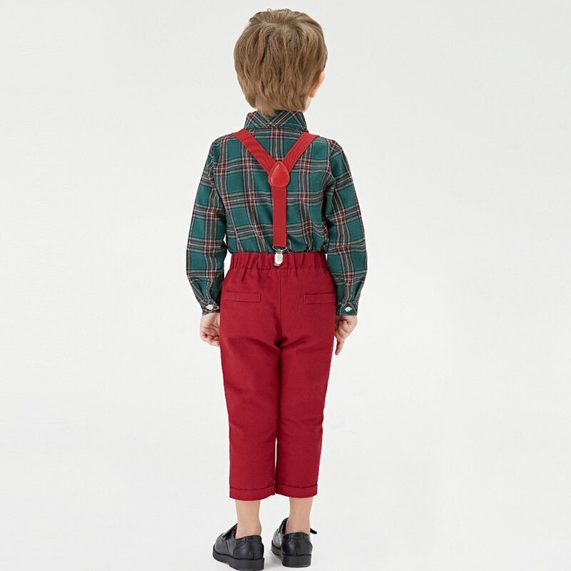 Conjunto de roupa de festa, para meninos de 18 meses a 5 anos - 2 peças