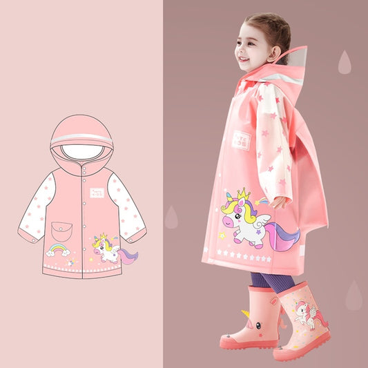 Capa de Chuva Infantil Resistente e Linda - 2 a 15 anos