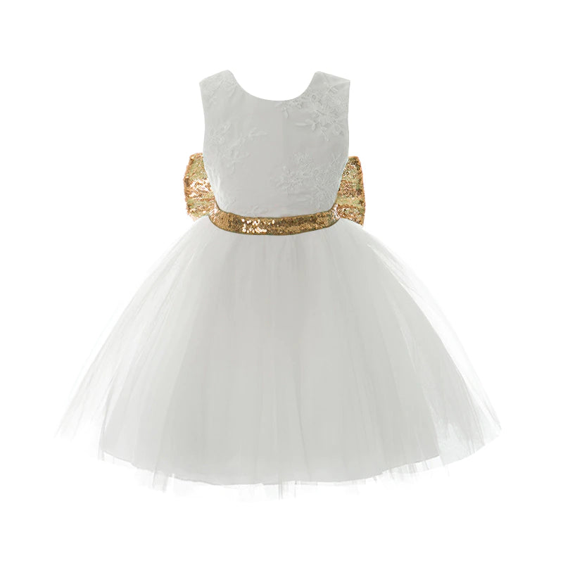 Vestido Branco - 9 meses a 5 anos