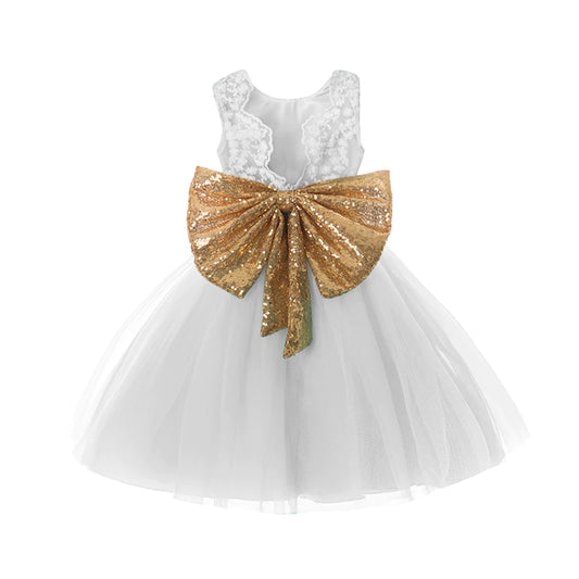 Vestido Branco - 9 meses a 5 anos